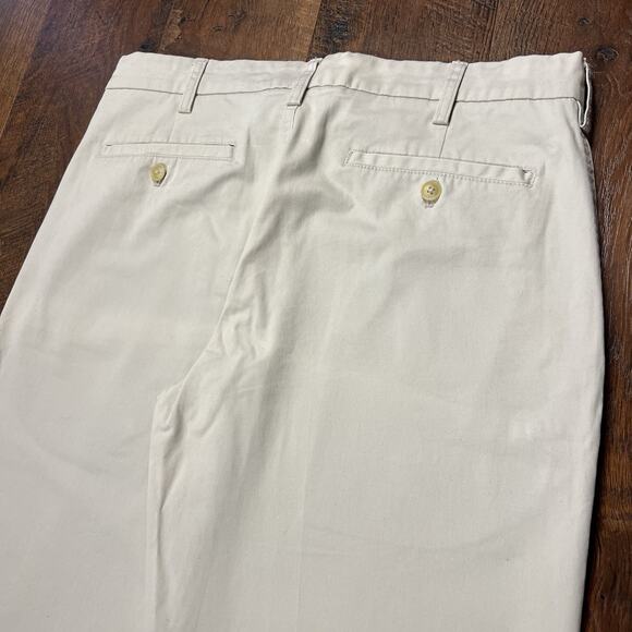 Joseph Abboud Men's Ivory Stretch Twill Cotton Dress Pants Size 32/32 - Picture 3 of 8